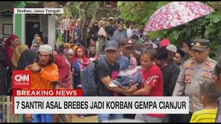 7 Santri Asal Brebes Jadi Korban Gempa di Cianjur, Tiga Tewas