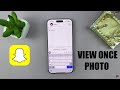 How To Send View Once Photo In Snapchat