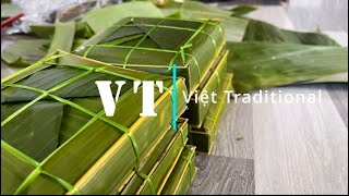 Vietnamese Traditional Lunar New Year | Stuffed Sticky Rice Cake | Việt Traditional