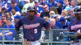 MIN@KC: Nunez singles to give the Twins a 2-0 lead