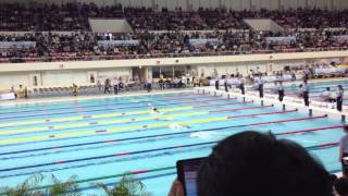 20130330　全国JO春季in長岡　11-12歳女子100m平泳ぎ　学童新記録！