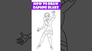 Daphne Blake Drawing🎨🔥 from Scooby Doo #shortvideo #scoobydoo