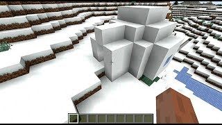 Minecraft 1.14.3 Seed 220: Igloo and snow village at spawn