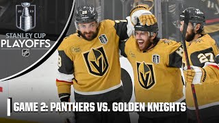 2023 Stanley Cup Final Game 2: Florida Panthers vs. Vegas Golden Knights | Full Game Highlights