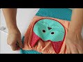 Как сшить кармашки в детский сад органайзер. how to sew pockets in a kindergarten organizer