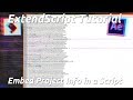 After Effects Scripting Tutorial:  Embed Project Info in a Script
