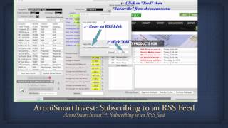 AroniSmartInvest Tutorial Part 2: RSS/XML Text Processing
