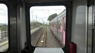 [4K前面展望]豊橋鉄道渥美線 三河田原→新豊橋 Cabview:Toyohashi RWY  AtsumiLine MikawaTahara to ShinToyohashi