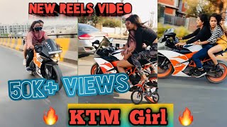 Bullet Rani kishu Instagram reels video 🥰| KTM lover kishu tik tok video |🤩  |bullet girl😘 keshavi