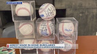 Stolen sports memorabilia, jewelry recovered from East Texas home, 1 arrested