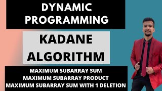 6.a) Kadane Algorithm || Maximum subarray sum