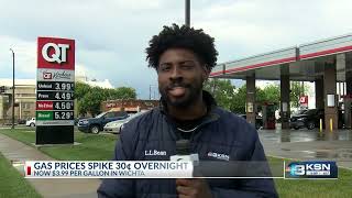 Gas prices in Wichita rise to $3.99 a gallon. Why?