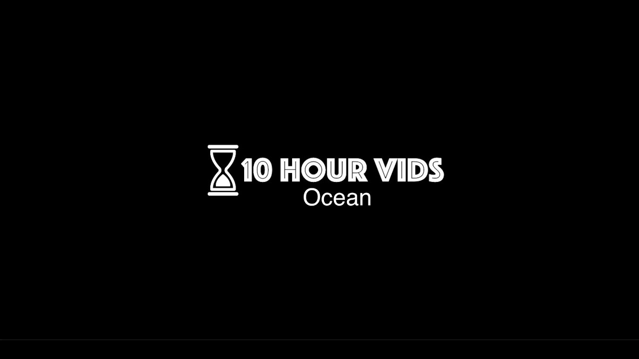 10 Hour Black Screen Ocean Youtube