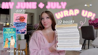 all the books I read in June + July! ☁️💫📖 *my monthly reading wrap up*