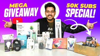 50k Subscribers Complete - Mega Giveaway | Berojgartech 🔥 2025