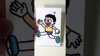 DIY Doraemon Nobita Nobi Shrink Plastic #shorts