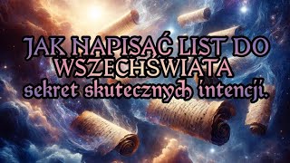 JAK NAPISAĆ LIST DO WSZECHŚWIATA I BYĆ WYSŁUCHANYM  - Sekret skutecznych intencji