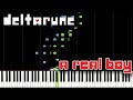 A Real Boy! - Deltarune: Chapter 2 (Piano Tutorial) [Synthesia]
