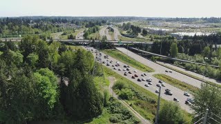 Traffic levels remain lower than pre-pandemic levels in western Washington