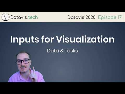 Datavis 2020 Episode 17 Inputs For Visualization Data Tasks Youtube