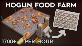 Minecraft Hoglin Food and Leather Farm - Super Easy - 1.20+