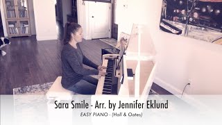 Sara Smile (Hall & Oates) - Easy Piano Sheet Music