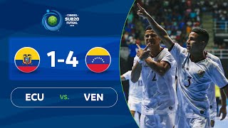 ECUADOR vs. VENEZUELA [1-4] | RESUMEN | CONMEBOL SUB20 FUTSAL 2022