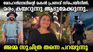 മോഹൻലാലിന്റെ മകൻ പ്രണവ് സ്‌പെയിനിൽ, മരം കയറുന്നു ആടുമേക്കുന്നു.. അമ്മ സുചിത്ര തന്നെ പറയുന്നു