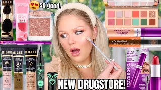 NEW DRUGSTORE MAKEUP TESTED 😍 FULL FACE FIRST IMPRESSIONS *so good* | KELLY STRACK