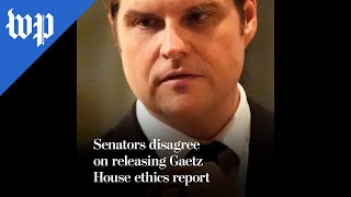 Senators disagree on releasing Gaetz House ethics report