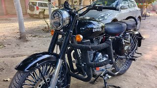 Royal Enfield classic 350 ! BS3 Full Modification 14 spoke wheel ! Hk dindori silencer 💥