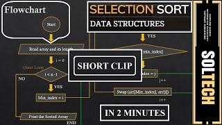 Selection Sort | Flowchart Explanation | Short Clip | Data Structures | Soltech