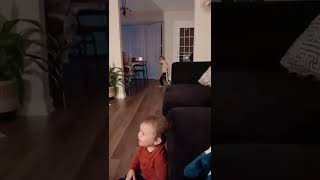 Kid throws ball at brother head #tiktok #best