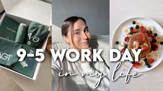 9-5 WORK DAY IN MY LIFE | Realistic Work Routine, How I Manage A Full Time Job \u0026 Content Creation!