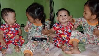 Adik Bayi Marah-Marah Rebutan Susu Sama Kakaknya