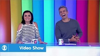 Vídeo Show: Monica Iozzi e Otaviano Costa comandam o programa, ao vivo