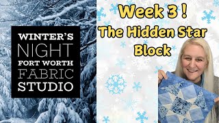 Winter's Night Sew Along - Week 3 - Sewing the Hidden Star Block!