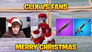 Clix vs Fans 1v1 Bulid Fights🎄MERRY CHRISTMAS SPECIAL🎅