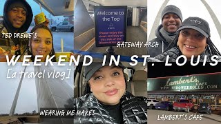 weekend in St. Louis | going to the top of the gateway arch | ted drewe's | lambert's cafe