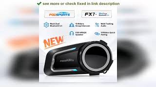 ✔️Fodsports FX7 Motorcycle Helmet Intercom Mesh Bluetooth Helmet Headset