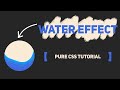 Water Filling Effect With Css | Pure Css Tutorial | @codes Tutorials