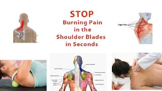 Stop Burning Pain in Shoulder Blades in Seconds (Simple Trigger Point Release Technique) Dr Mandell