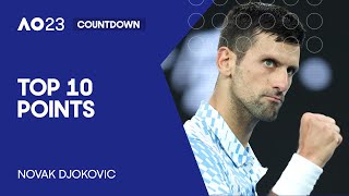 Novak Djokovic | Top 10 Points | Australian Open 2023