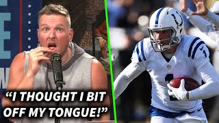 Pat McAfee Almost Bit Off His Tongue In A Football Game