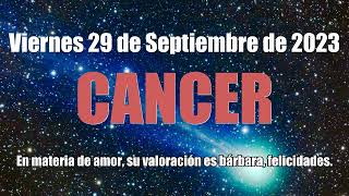 HOROSCOPO CANCER HOY - ESTO TE INTERESA ❤️ AMOR ❤️✅ 29 Septiembre 2023 #horoscopo #cancer #tarot