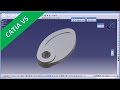 Manual feature recognition - Catia v5 Training - Simple part nocke