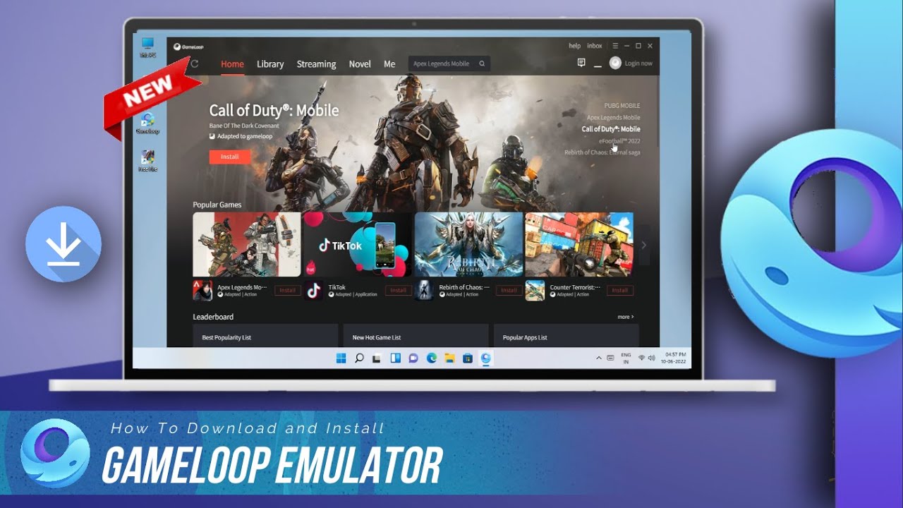 How To Download & Install Gameloop Android Emulator For 4gb RAM PC ...