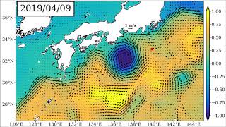 2019年5月9日までの黒潮「長期」予測