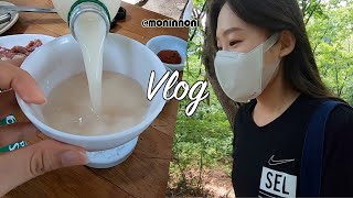 브이로그Vlog_ 먹기위해 사는 나. 북한산 둘레길에 핫한 식당 인수재 찾아가기 (feat.TEBIN)