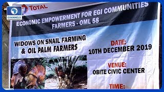 Total Nigeria Trains 160 Widows In Egi Communities In Snail Farming